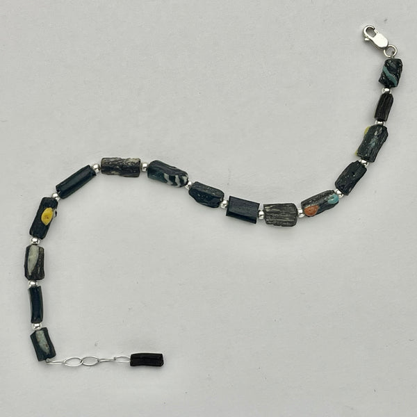 black roman glass bracelet 1 str
