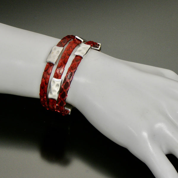 python bracelet 3 str red