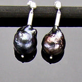 pearl earrings on posts